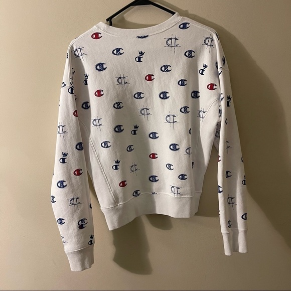 Champion life woman reverse weave pullover all over logo size small - Picture 5 of 9
